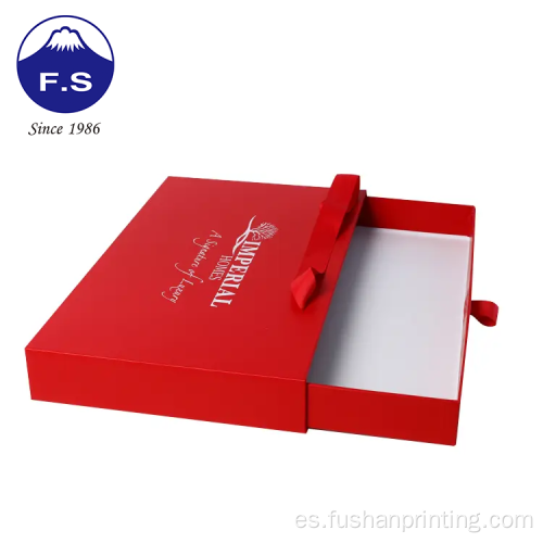 Impresión de color rojo Matt Lamination Cardboard Box de papel